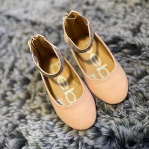 bebe Pink Dress Shoes with Glitter Strap